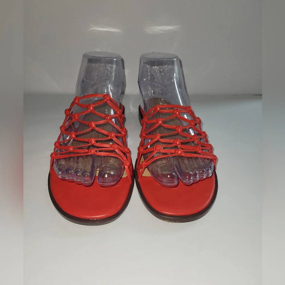 Madewell Red Braided Slide Sandals